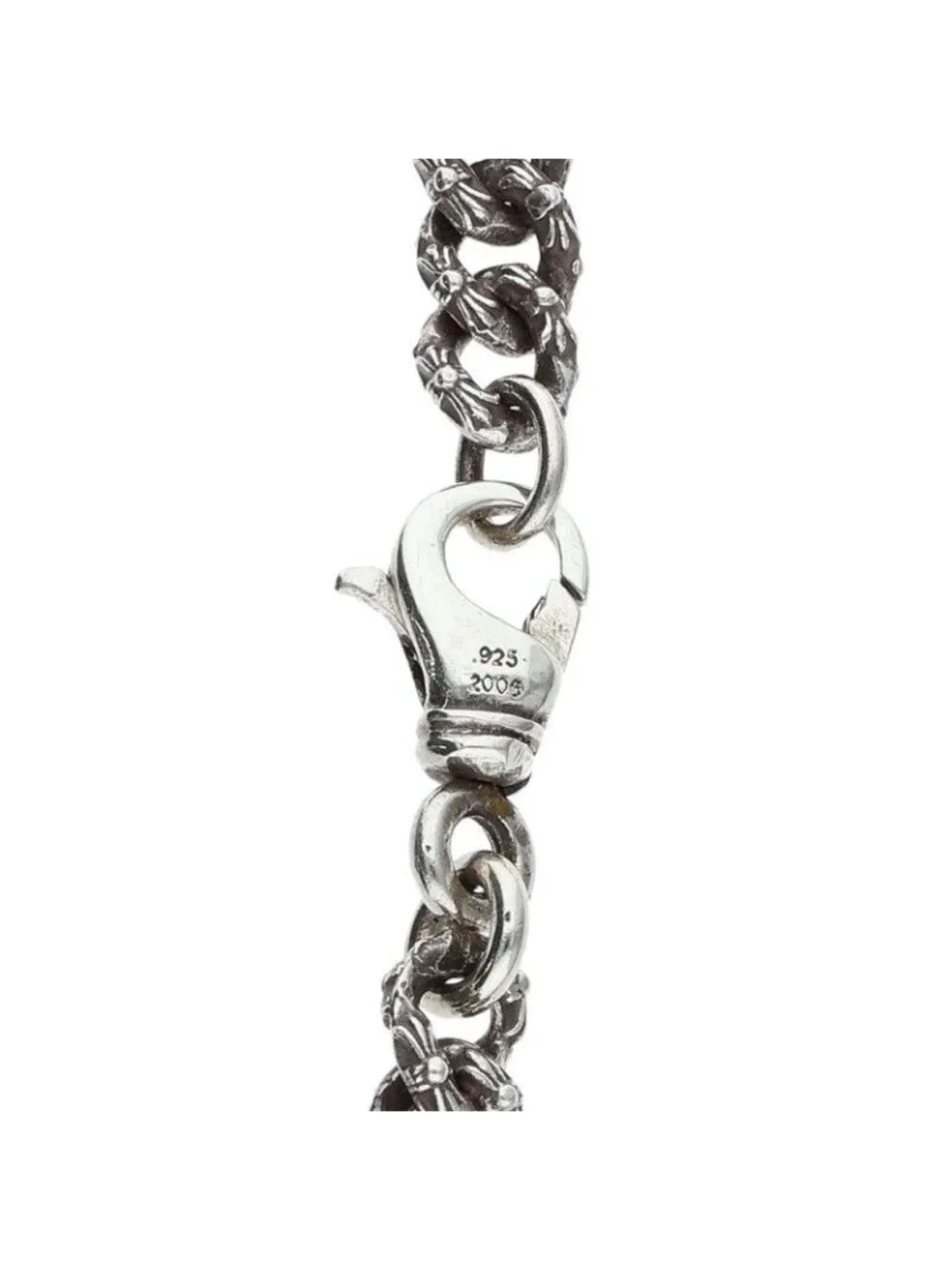 Chrome Hearts Fncy Mini Extra Fancy Silver Necklace
